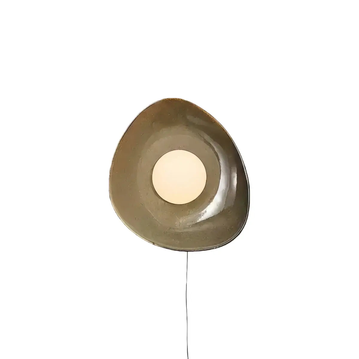 Wall Light — Handcrafted Ceramic & Translucent Glass for Living Room